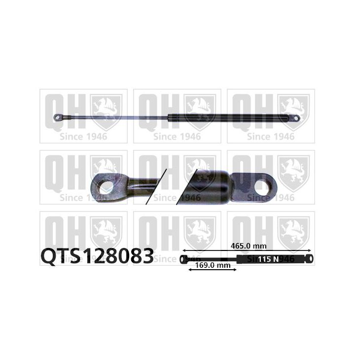 Dujinė spyruoklė, bagažinė QUINTON HAZELL QTS128083