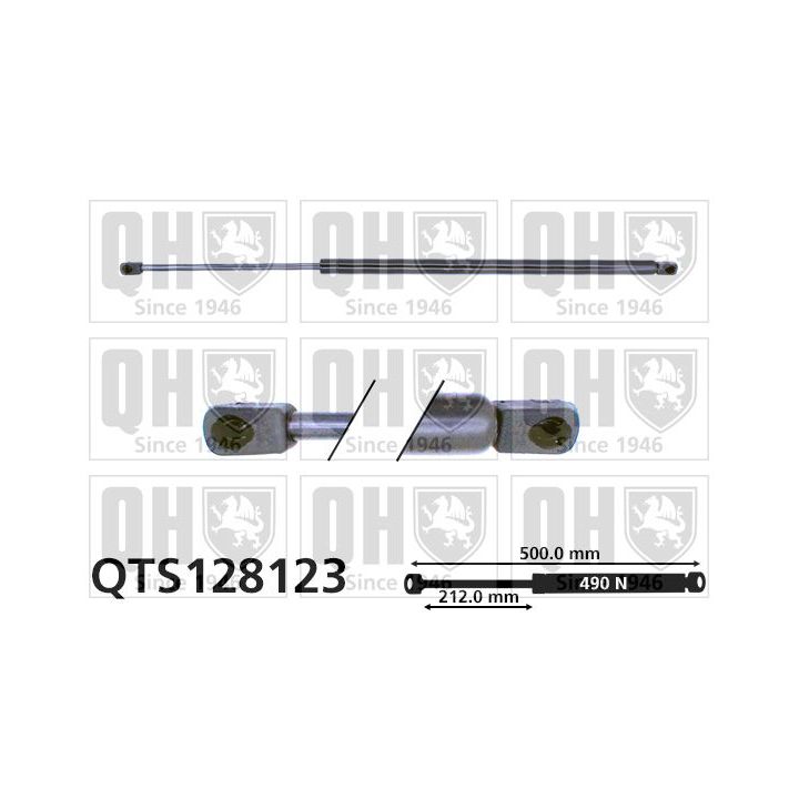 Dujinė spyruoklė, bagažinė QUINTON HAZELL QTS128123