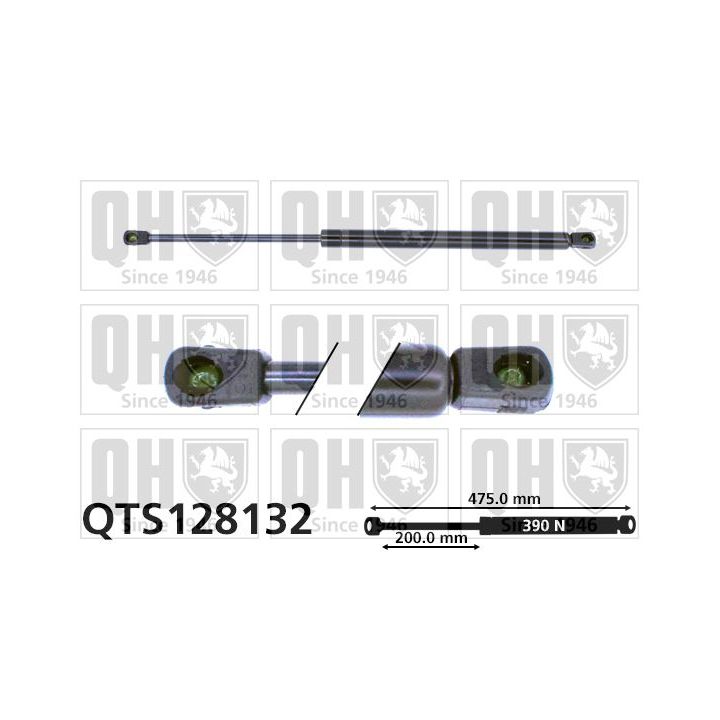 Dujinė spyruoklė, bagažinė QUINTON HAZELL QTS128132