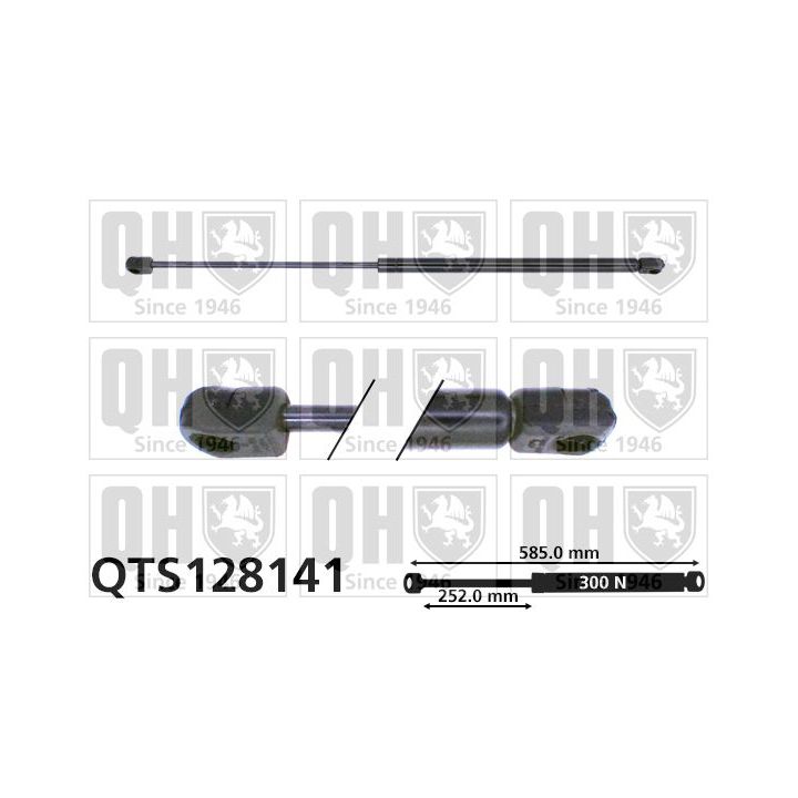 Dujinė spyruoklė, bagažinė QUINTON HAZELL QTS128141