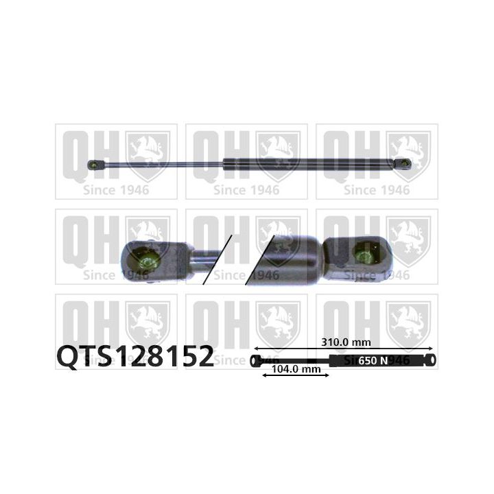 Dujinė spyruoklė, bagažinė QUINTON HAZELL QTS128152