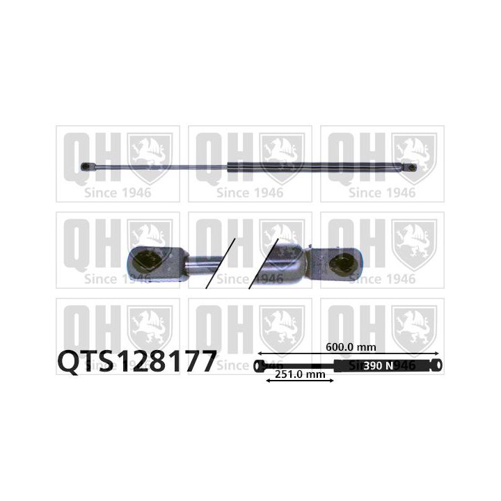 Dujinė spyruoklė, bagažinė QUINTON HAZELL QTS128177