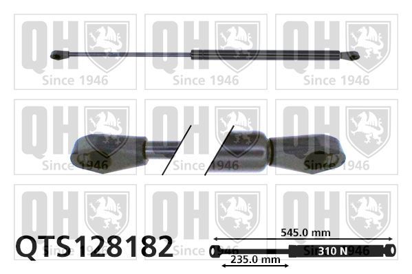 Dujinė spyruoklė, gaubtas QUINTON HAZELL QTS128182