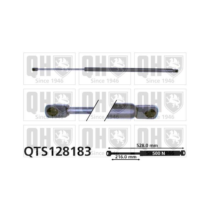 Dujinė spyruoklė, bagažinė QUINTON HAZELL QTS128183