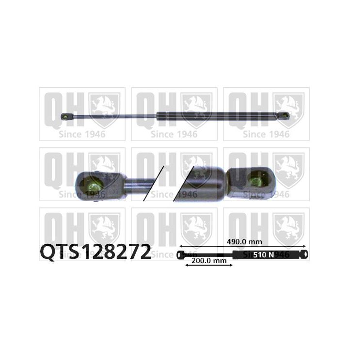 Dujinė spyruoklė, bagažinė QUINTON HAZELL QTS128272