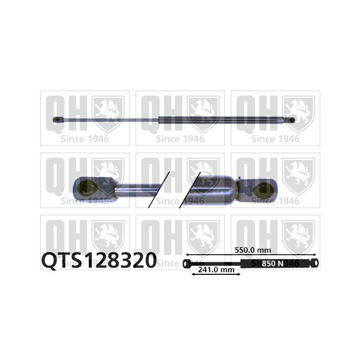 Dujinė spyruoklė, bagažinė QUINTON HAZELL QTS128320