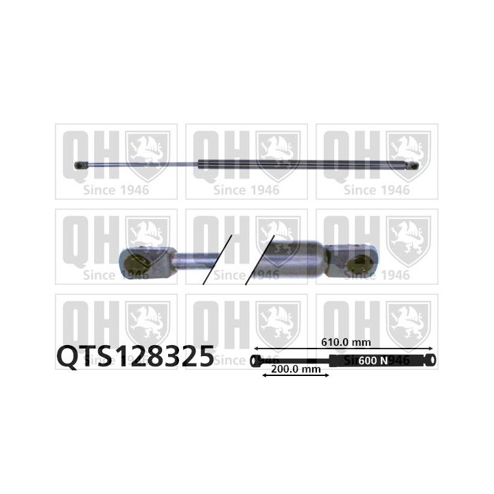 Dujinė spyruoklė, bagažinė QUINTON HAZELL QTS128325