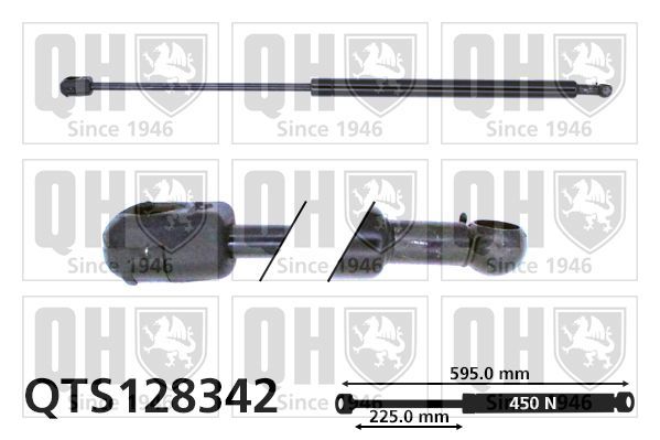 Dujinė spyruoklė, bagažinė QUINTON HAZELL QTS128342