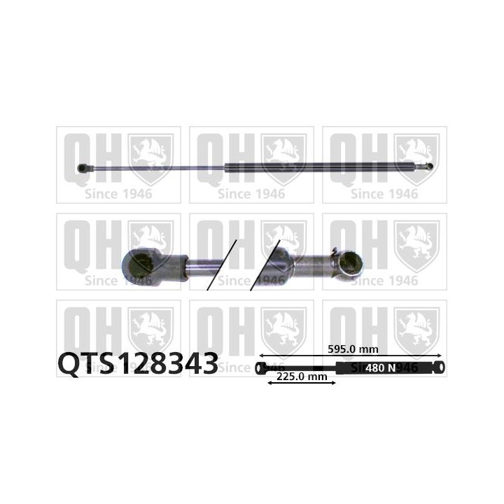 Dujinė spyruoklė, bagažinė QUINTON HAZELL QTS128343