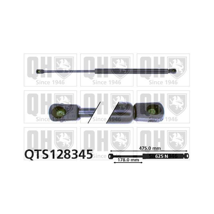 Dujinė spyruoklė, bagažinė QUINTON HAZELL QTS128345