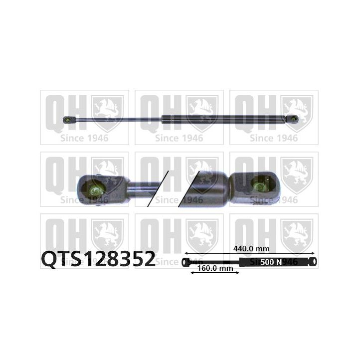 Dujinė spyruoklė, bagažinė QUINTON HAZELL QTS128352