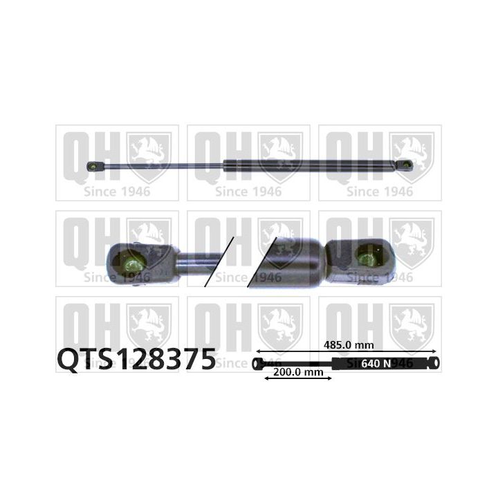 Dujinė spyruoklė, bagažinė QUINTON HAZELL QTS128375