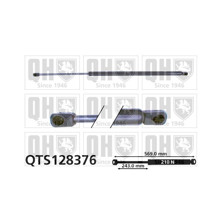 Dujinė spyruoklė, bagažinė QUINTON HAZELL QTS128376