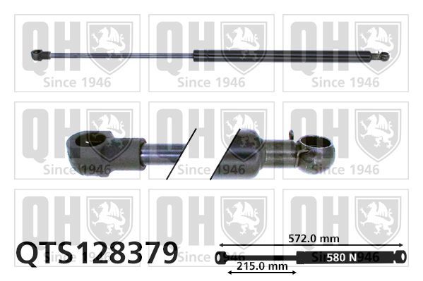 Dujinė spyruoklė, bagažinė QUINTON HAZELL QTS128379