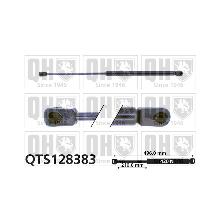 Dujinė spyruoklė, bagažinė QUINTON HAZELL QTS128383