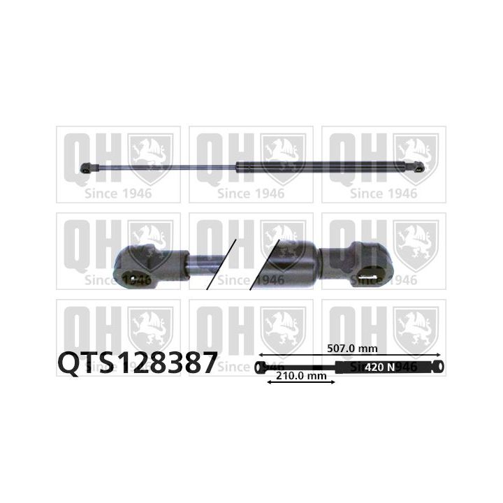 Dujinė spyruoklė, bagažinė QUINTON HAZELL QTS128387