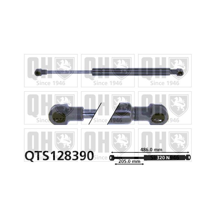 Dujinė spyruoklė, bagažinė QUINTON HAZELL QTS128390