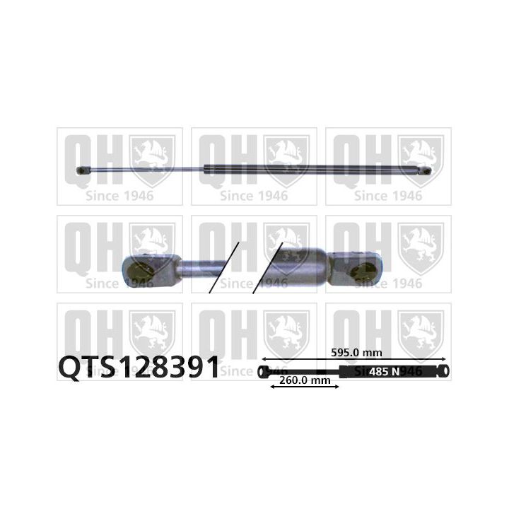 Dujinė spyruoklė, gaubtas QUINTON HAZELL QTS128391