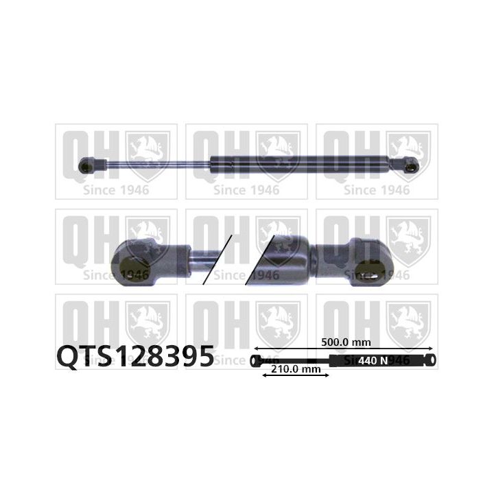 Dujinė spyruoklė, bagažinė QUINTON HAZELL QTS128395