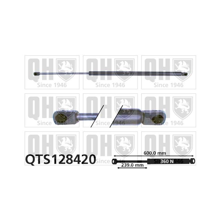 Dujinė spyruoklė, bagažinė QUINTON HAZELL QTS128420