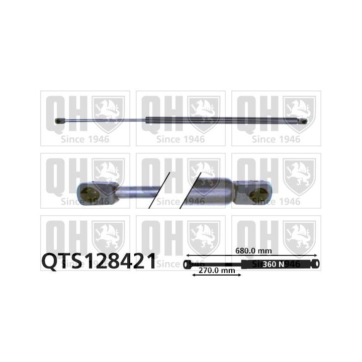 Dujinė spyruoklė, bagažinė QUINTON HAZELL QTS128421