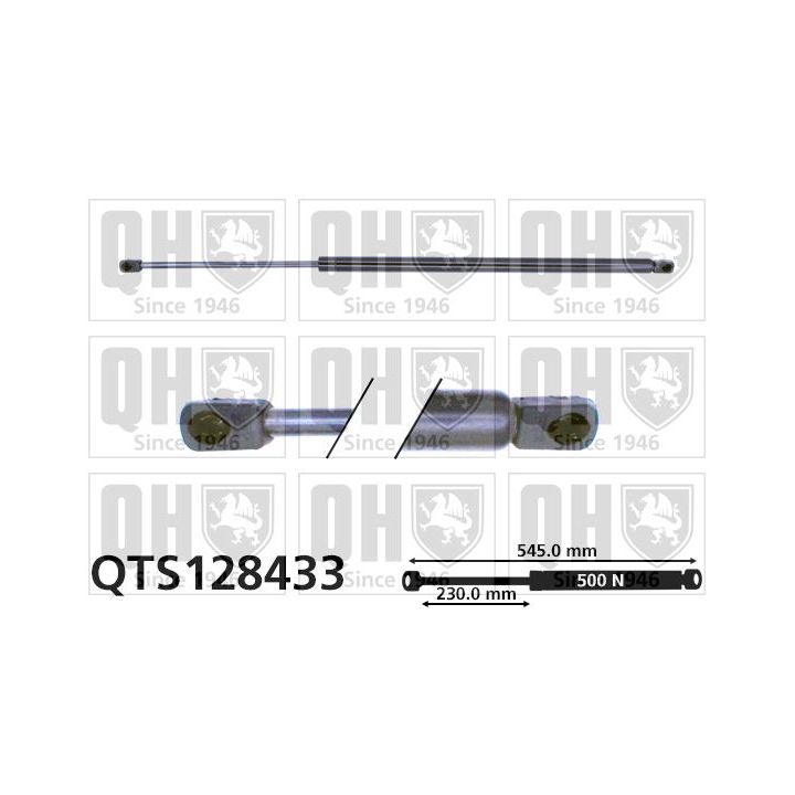 Dujinė spyruoklė, bagažinė QUINTON HAZELL QTS128433