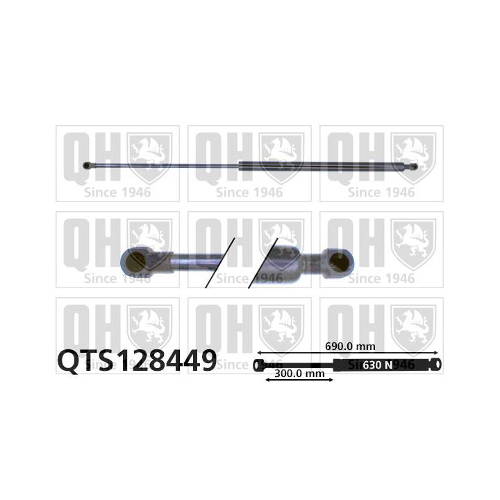 Dujinė spyruoklė, bagažinė QUINTON HAZELL QTS128449