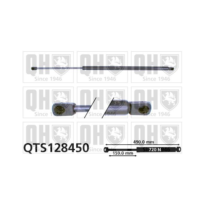 Dujinė spyruoklė, bagažinė QUINTON HAZELL QTS128450