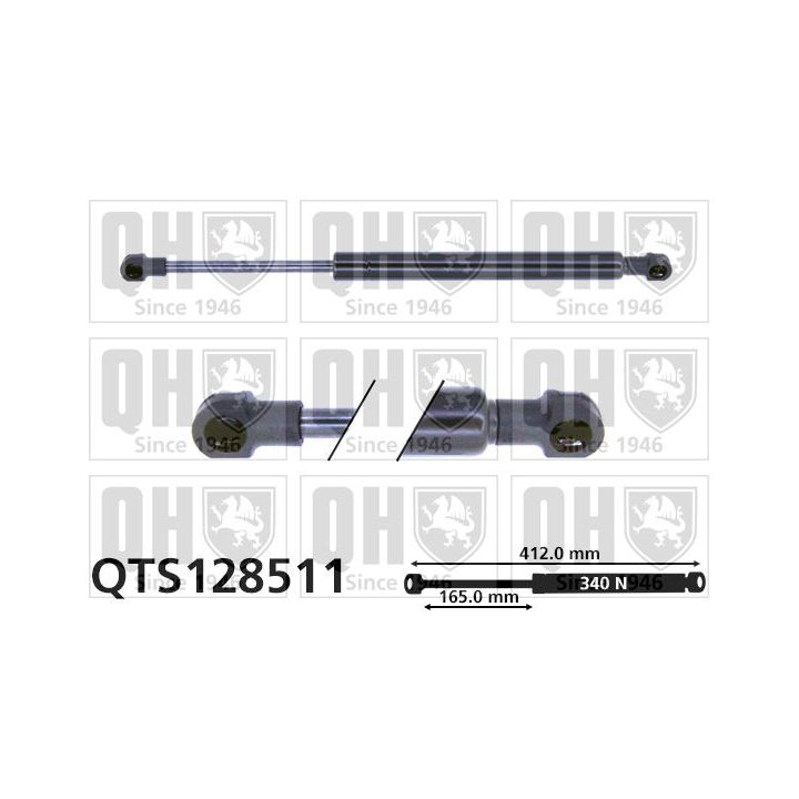 Dujinė spyruoklė, bagažinė QUINTON HAZELL QTS128511