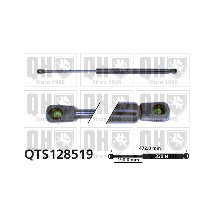 Dujinė spyruoklė, bagažinė QUINTON HAZELL QTS128519