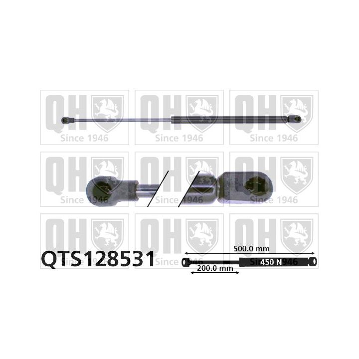 Dujinė spyruoklė, bagažinė QUINTON HAZELL QTS128531