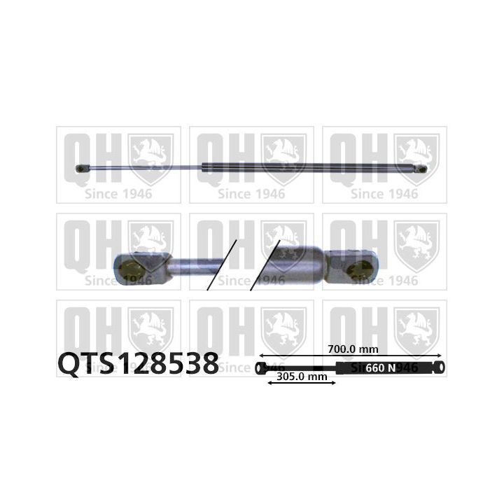 Dujinė spyruoklė, bagažinė QUINTON HAZELL QTS128538