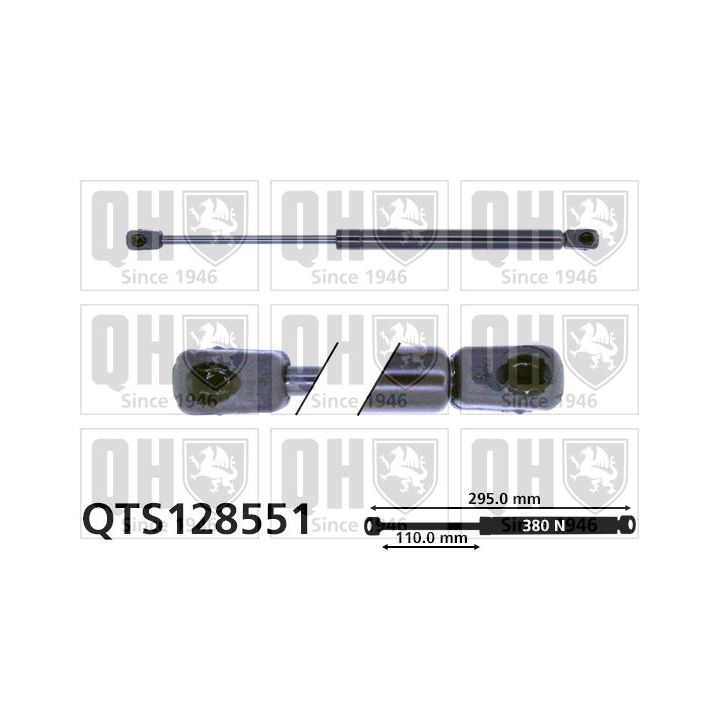 Dujinė spyruoklė, bagažinė QUINTON HAZELL QTS128551