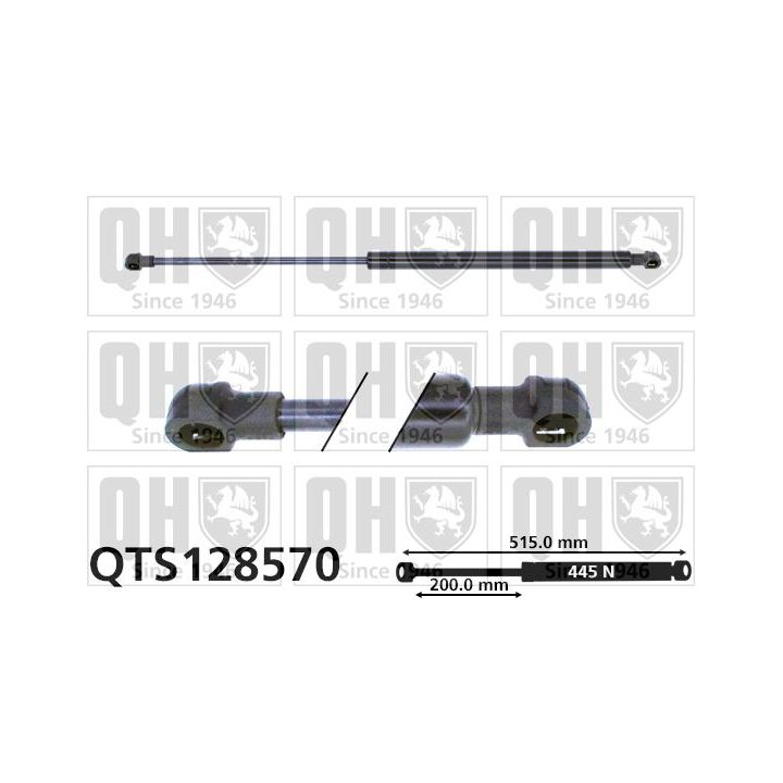 Dujinė spyruoklė, bagažinė QUINTON HAZELL QTS128570