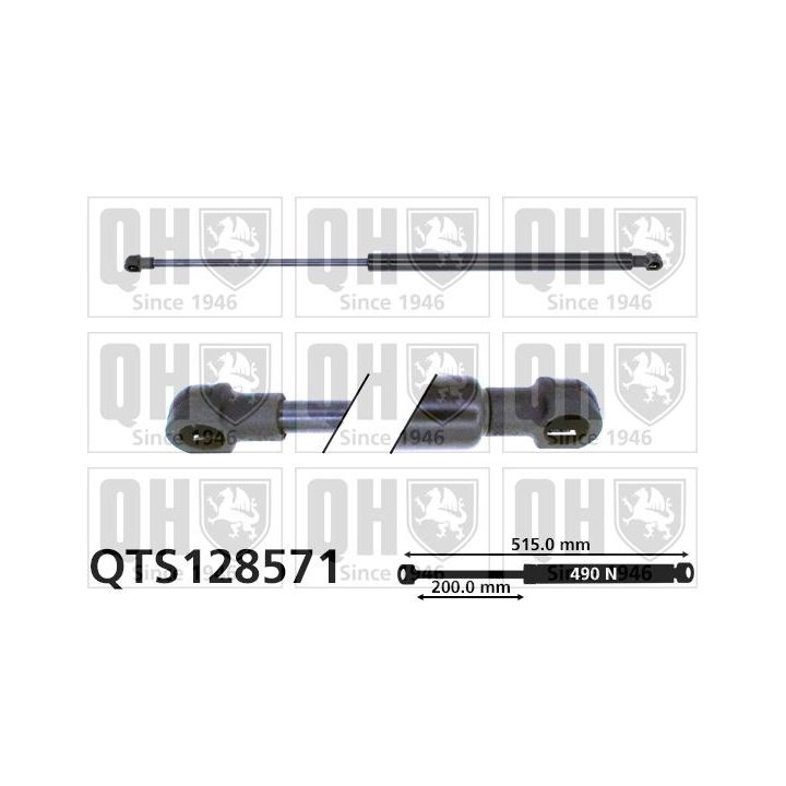 Dujinė spyruoklė, bagažinė QUINTON HAZELL QTS128571