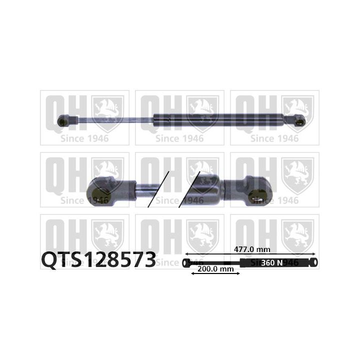 Dujinė spyruoklė, bagažinė QUINTON HAZELL QTS128573