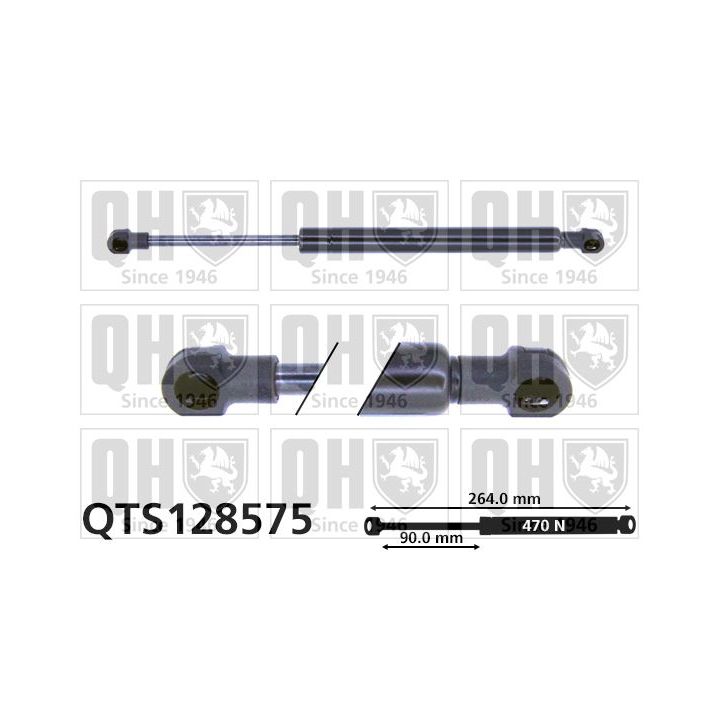 Dujinė spyruoklė, bagažinė QUINTON HAZELL QTS128575