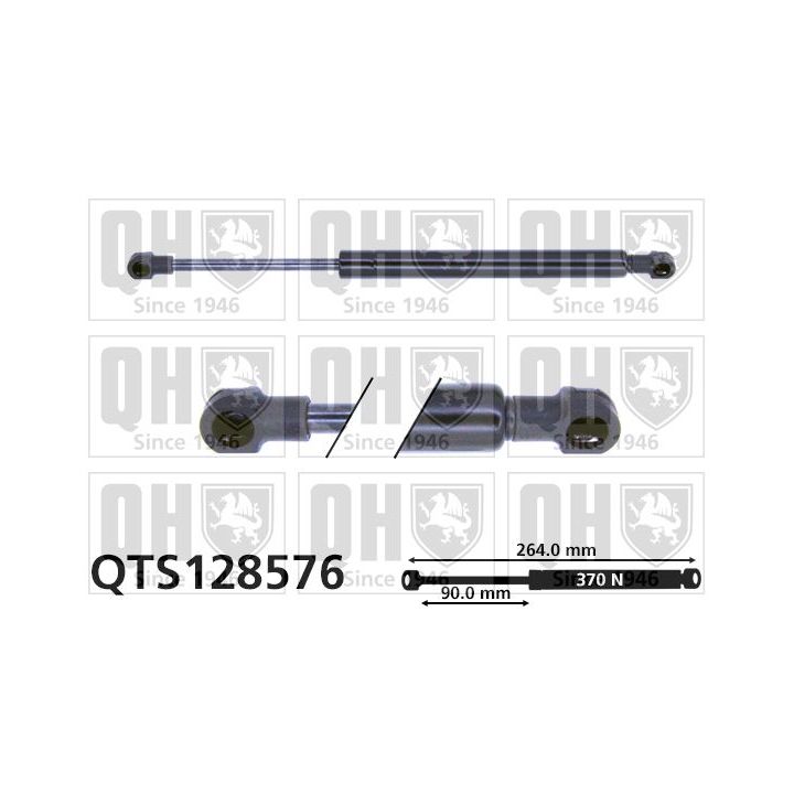 Dujinė spyruoklė, bagažinė QUINTON HAZELL QTS128576