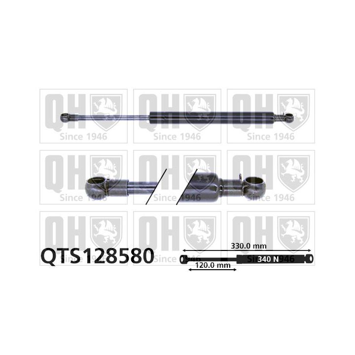 Dujinė spyruoklė, bagažinė QUINTON HAZELL QTS128580