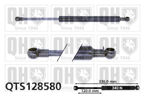 Dujinė spyruoklė, bagažinė QUINTON HAZELL QTS128580