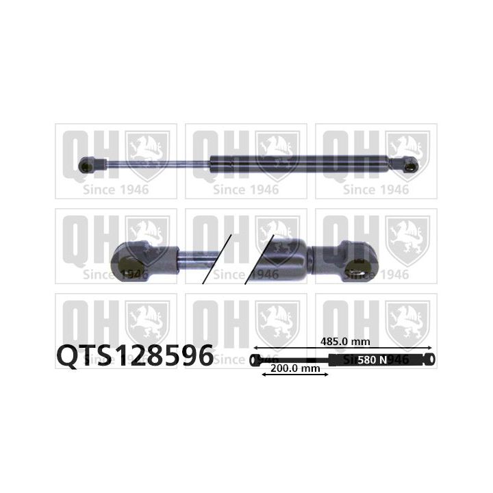 Dujinė spyruoklė, bagažinė QUINTON HAZELL QTS128596