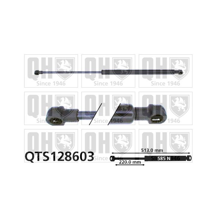 Dujinė spyruoklė, bagažinė QUINTON HAZELL QTS128603