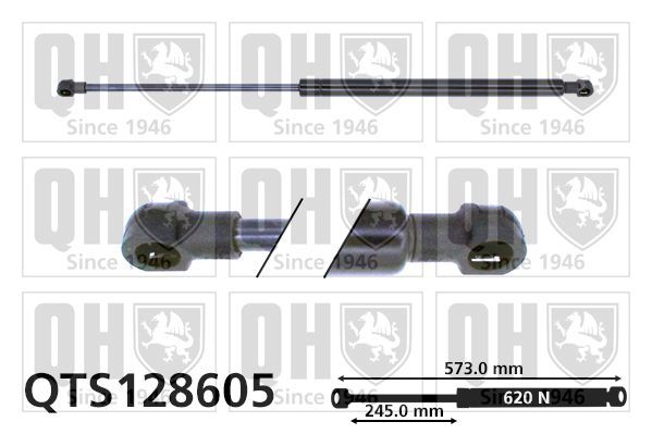 Dujinė spyruoklė, bagažinė QUINTON HAZELL QTS128605