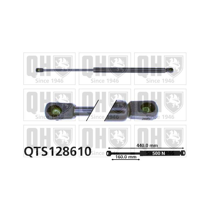 Dujinė spyruoklė, bagažinė QUINTON HAZELL QTS128610