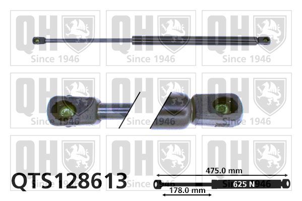 Dujinė spyruoklė, bagažinė QUINTON HAZELL QTS128613