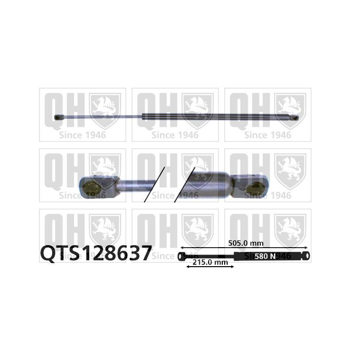 Dujinė spyruoklė, bagažinė QUINTON HAZELL QTS128637