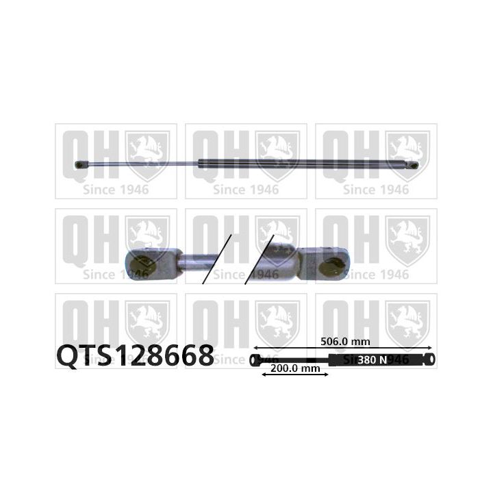 Dujinė spyruoklė, bagažinė QUINTON HAZELL QTS128668