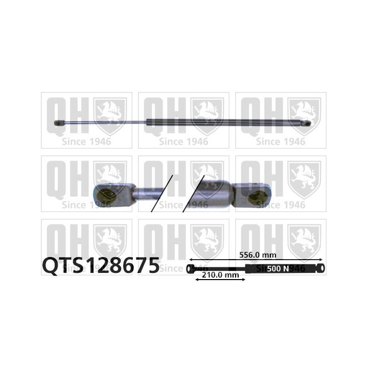 Dujinė spyruoklė, bagažinė QUINTON HAZELL QTS128675