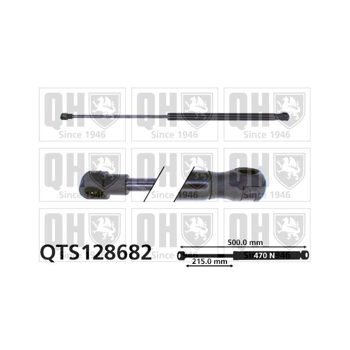 Dujinė spyruoklė, bagažinė QUINTON HAZELL QTS128682