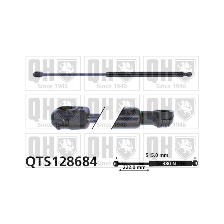 Dujinė spyruoklė, bagažinė QUINTON HAZELL QTS128684